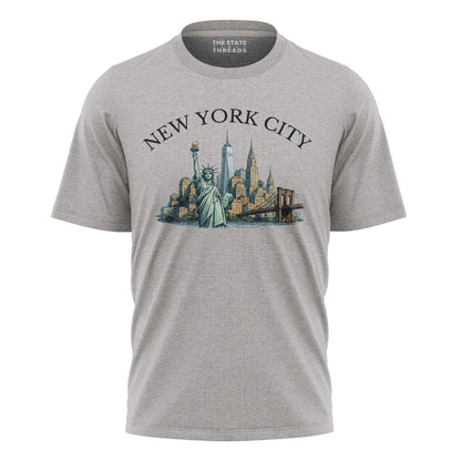 NYC Statue of Liberty Logo T-Shirt | New York Souvenir Tee