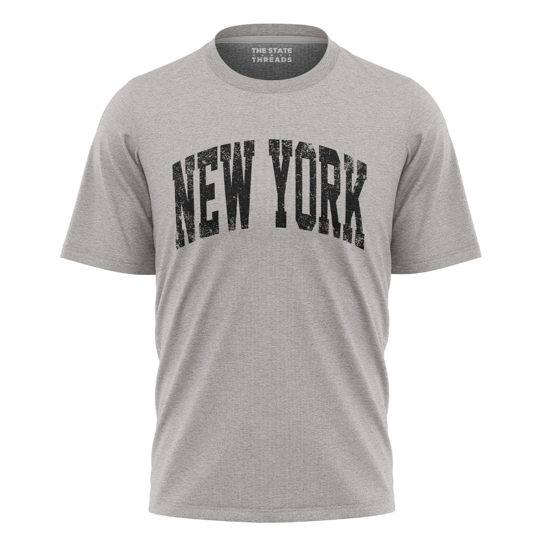 New York Vintage Lettering T-Shirt | NYC Souvenir Gift Tee