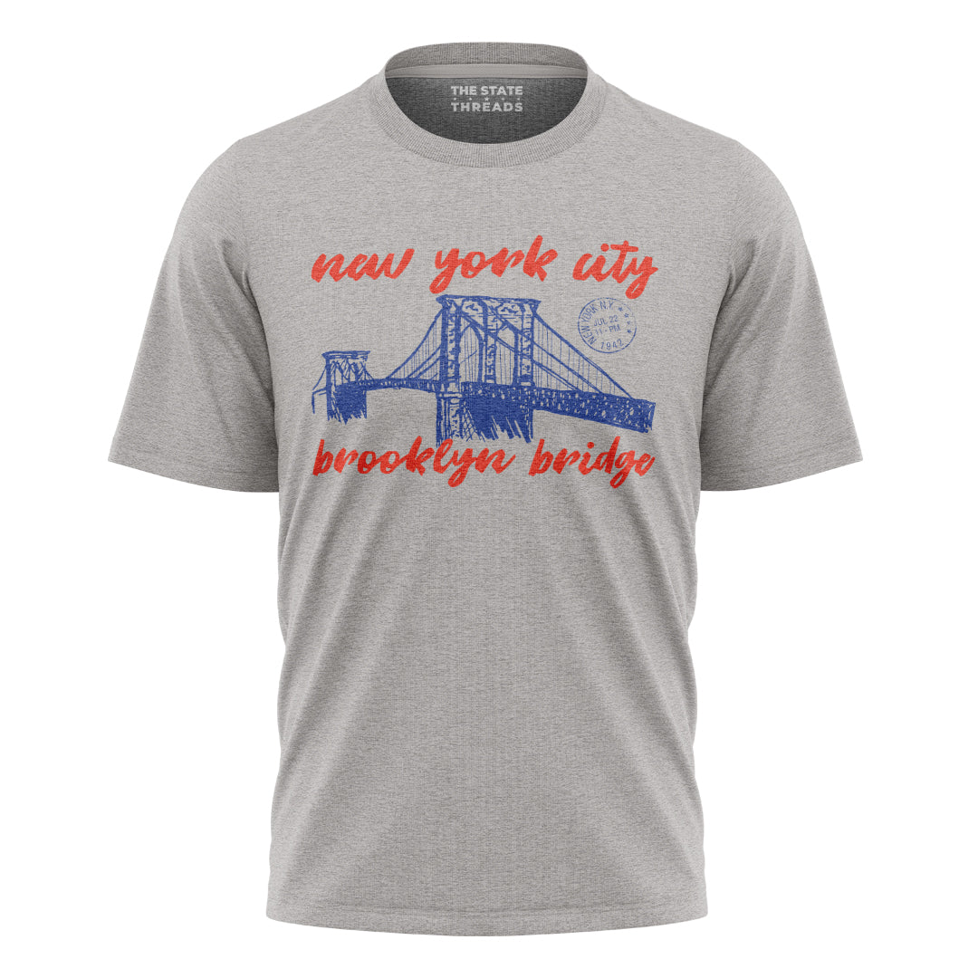 Brooklyn Bridge Commemorative T-Shirt | NYC Travel Tee