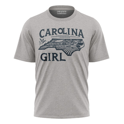 North Carolina Girl T-Shirt | Cool Souvenir Gift Tee