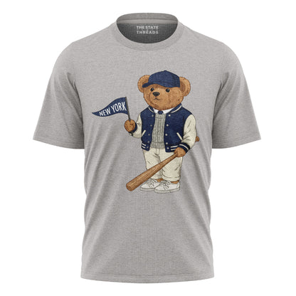 Baseball Bear NYC T-Shirt | Cute New York Sports Tee