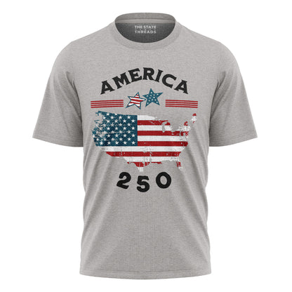 America Map 250 Years T-Shirt | Independence Day Tee