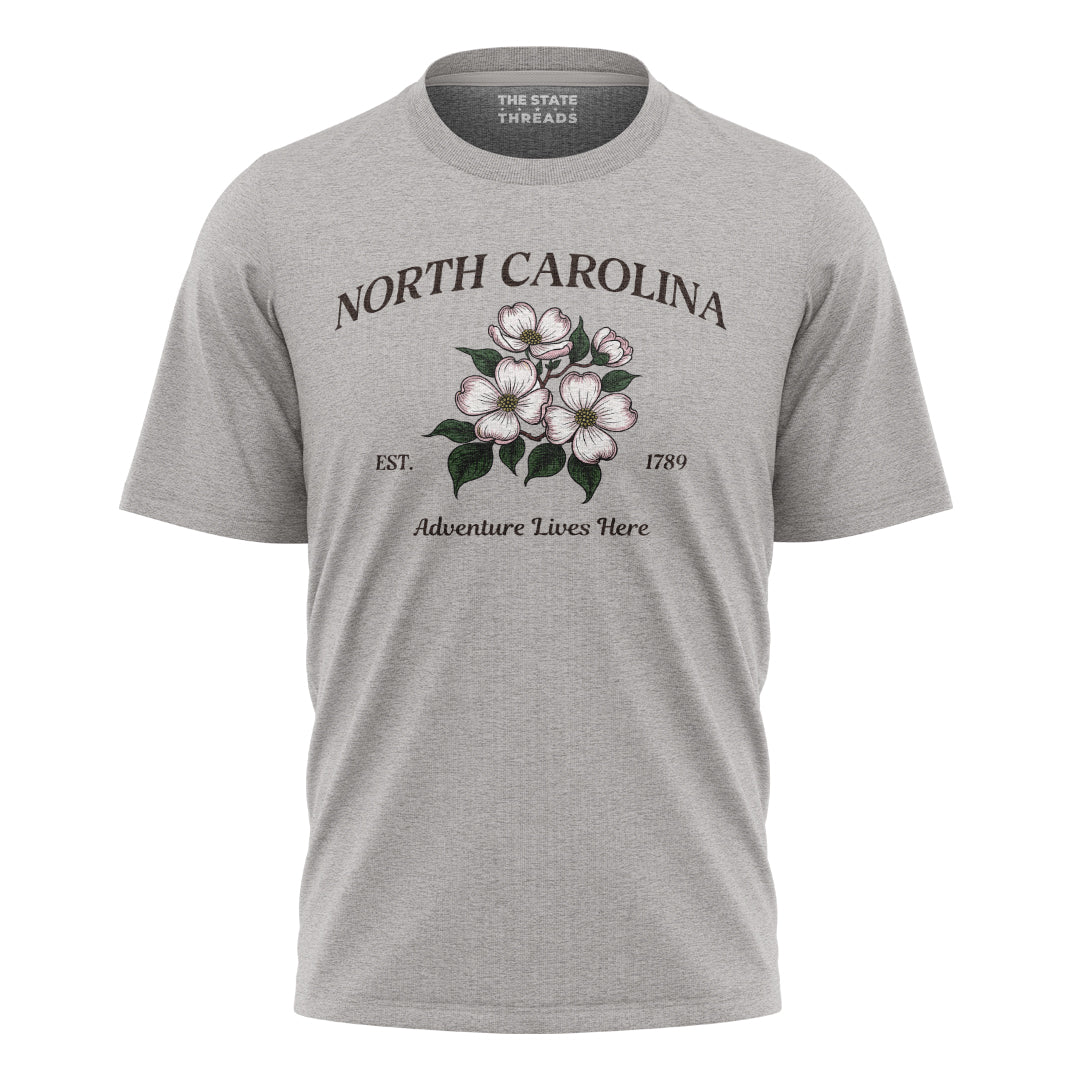 North Carolina Adventure T-Shirt | Beautiful Floral Tee