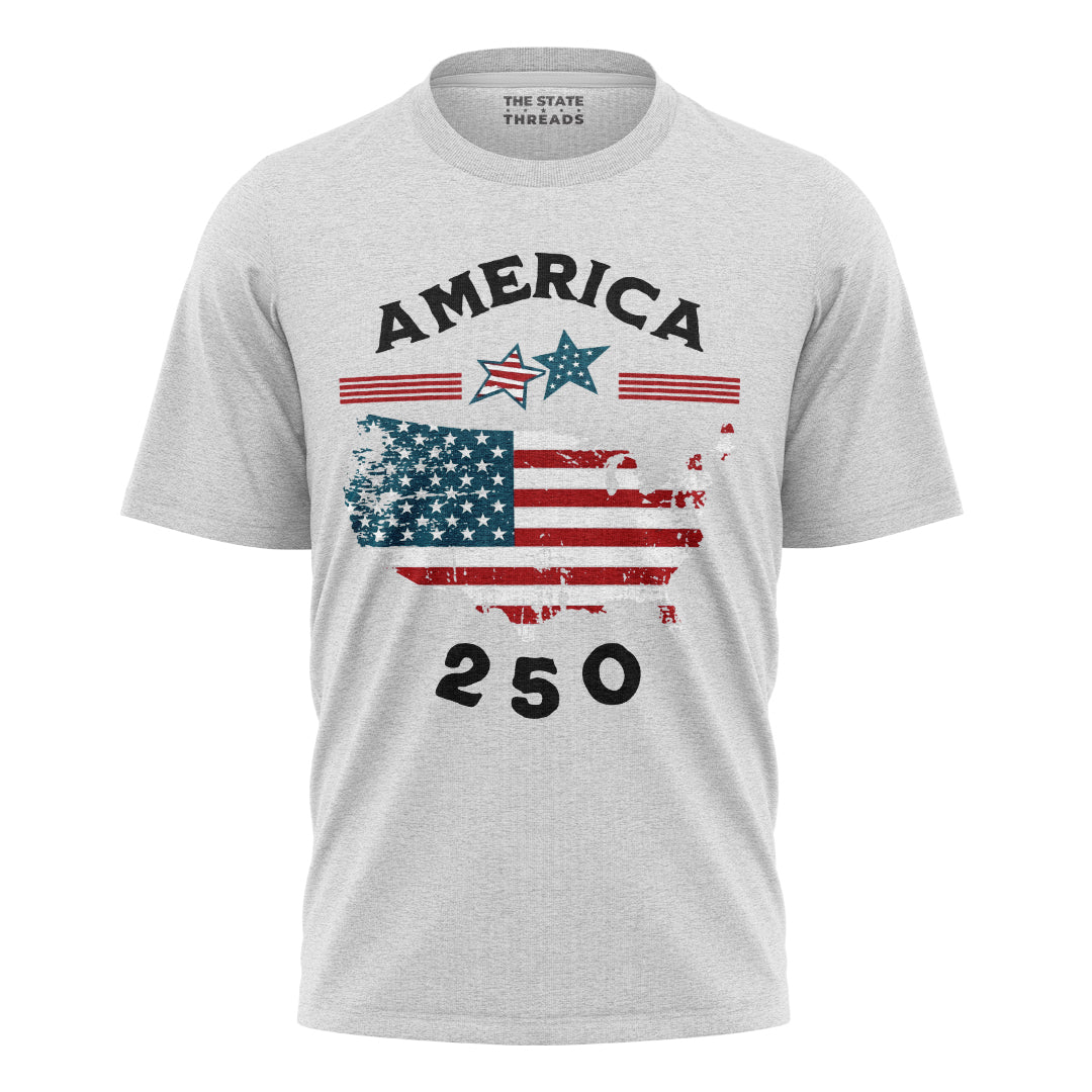 America Map 250 Years T-Shirt | Independence Day Tee