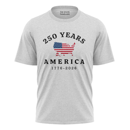 USA Map 250th Anniversary T-Shirt | American Independence Tee
