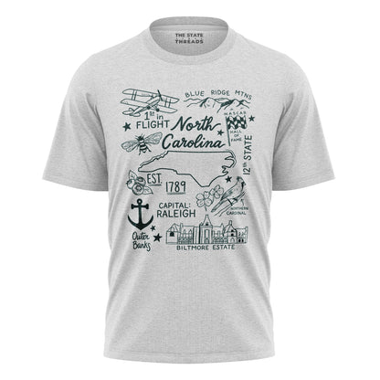 North Carolina Themed T-Shirt | NC Commemorative Tee