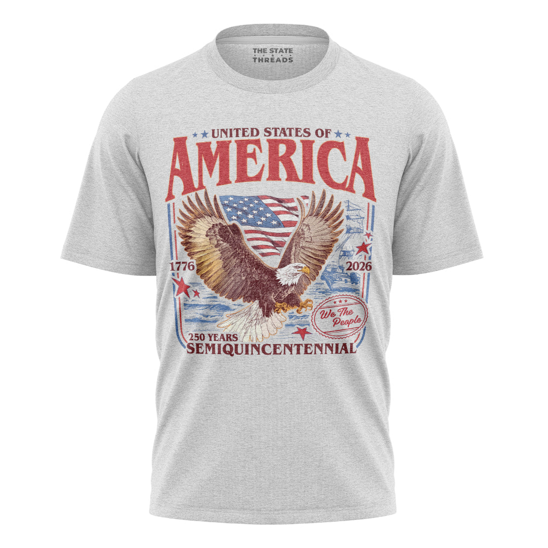 Happy 250th Birthday USA T-Shirt | 1776-2026 Retro Tee