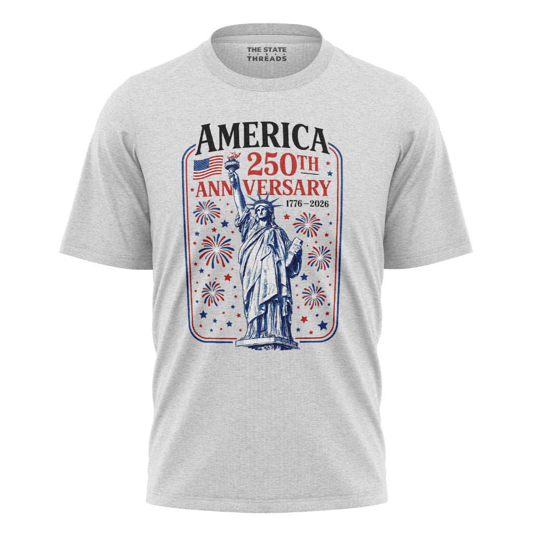 Statue of Liberty 250th Anniversary T-Shirt | Fireworks Tee
