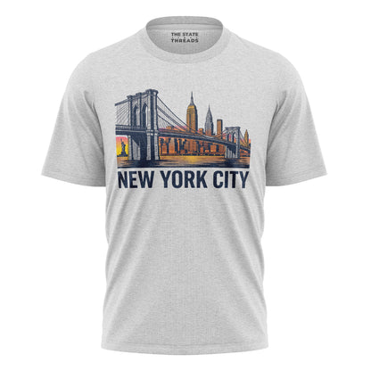 Brooklyn Bridge T-Shirt | NYC Pride Travel Souvenir Tee