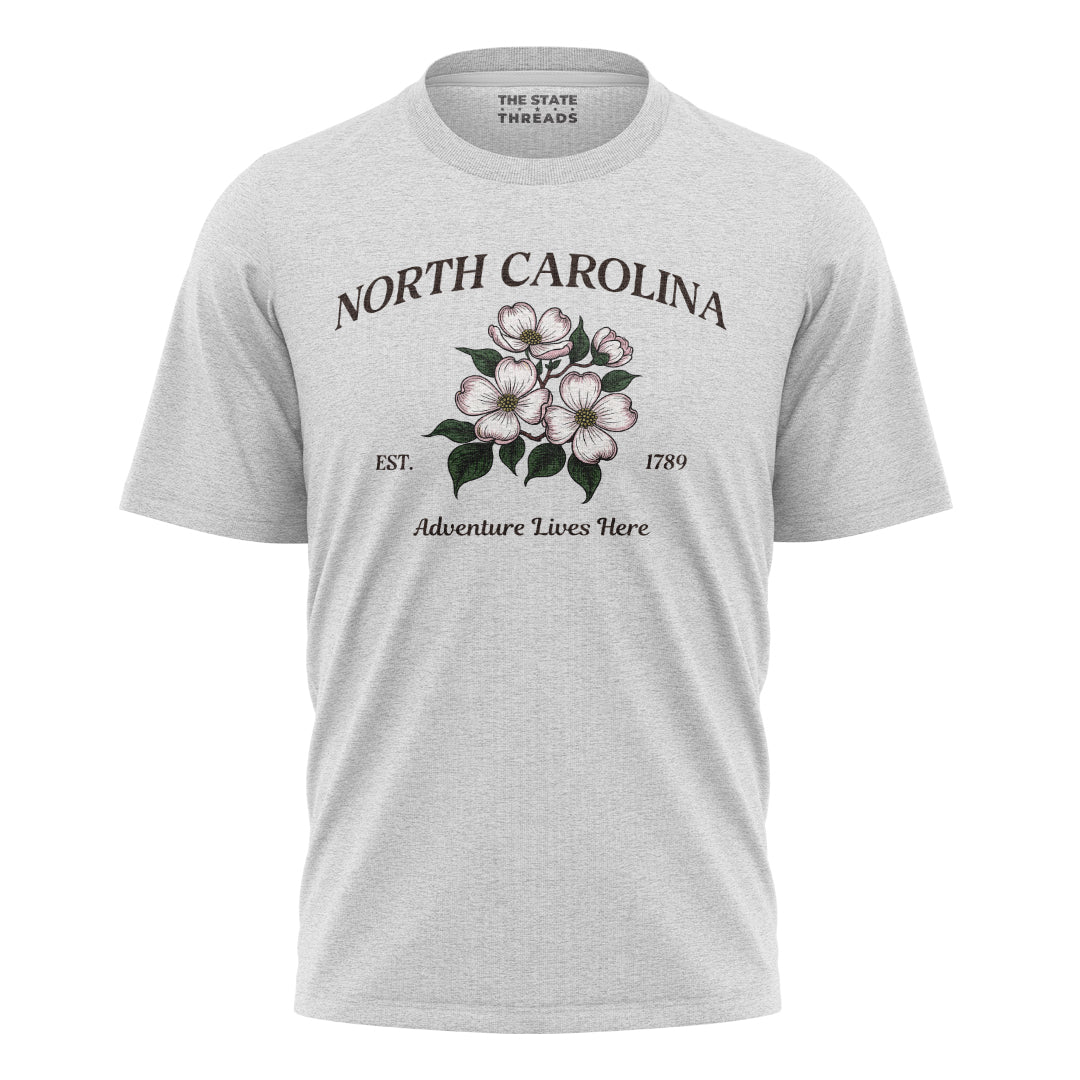 North Carolina Adventure T-Shirt | Beautiful Floral Tee