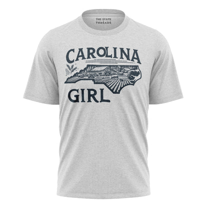 North Carolina Girl T-Shirt | Cool Souvenir Gift Tee