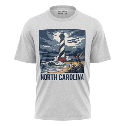 North Carolina Lighthouse T-Shirt | Coastal Solitude Tee