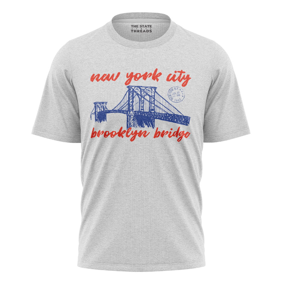 Brooklyn Bridge Commemorative T-Shirt | NYC Travel Tee