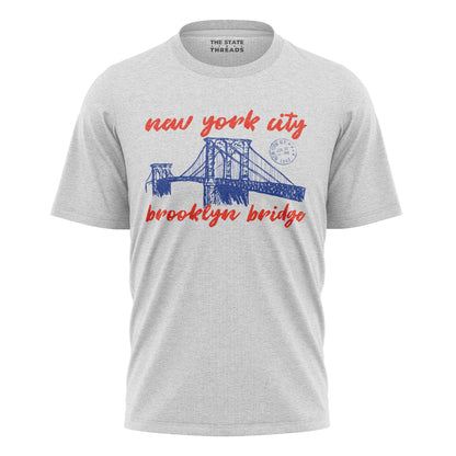 Brooklyn Bridge Commemorative T-Shirt | NYC Travel Tee