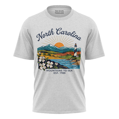 North Carolina Landscape T-Shirt | Colorful Beautiful Tee