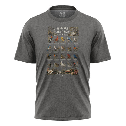 Alabama Birds Of Alabama Birding Chart - Charcoal flatlay