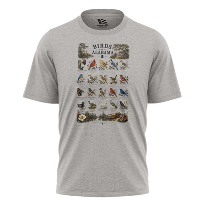 Alabama Birds Of Alabama Birding Chart - Sport Grey flatlay