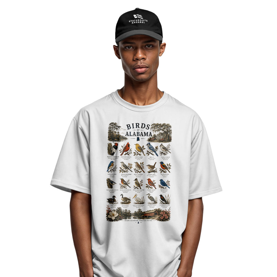 Alabama Birds Of Alabama Birding Chart - White lifestyle 4