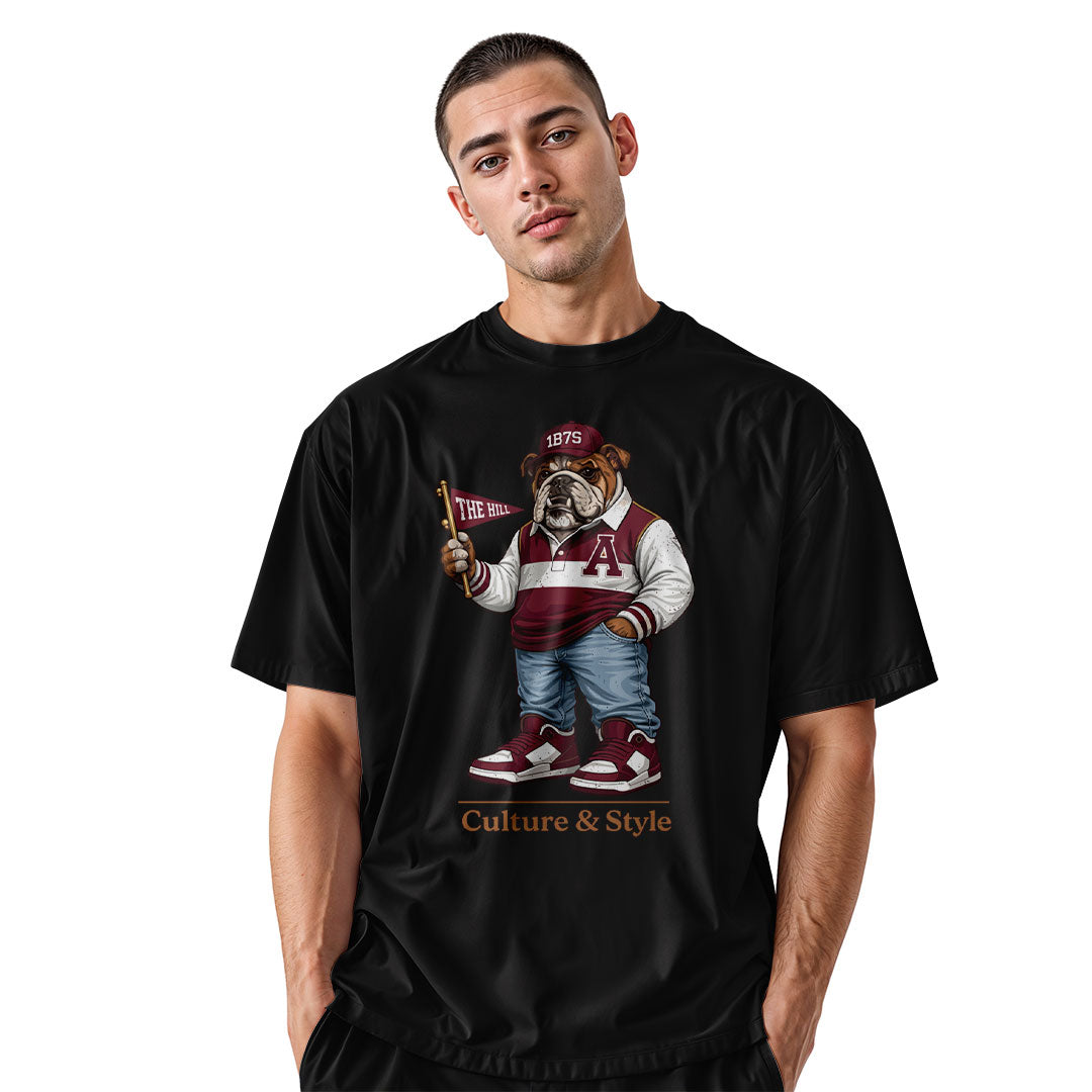 Alabama Bulldog Mascot 1875 Culture Style - Black lifestyle 2