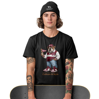 Alabama Bulldog Mascot 1875 Culture Style - Black lifestyle 3