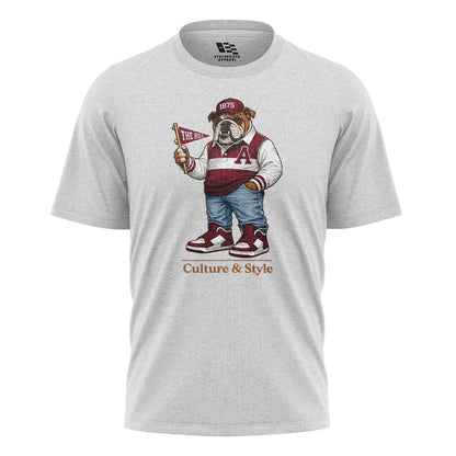 Alabama Bulldog Mascot 1875 Culture Style - White flatlay