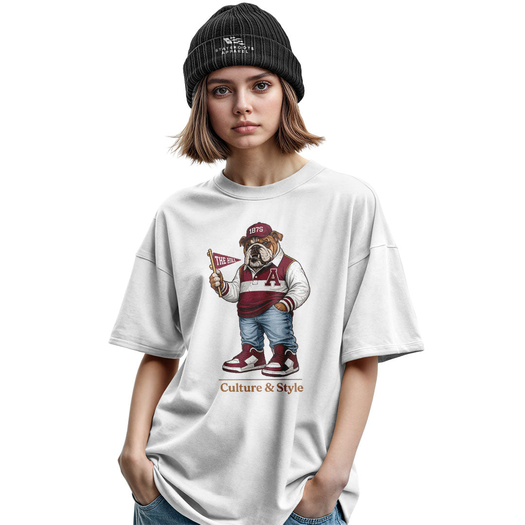 Alabama Bulldog Mascot 1875 Culture Style - White lifestyle 2