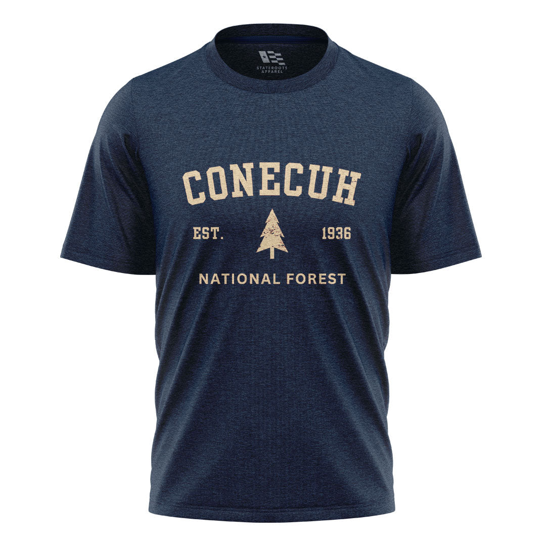 Alabama Conecuh National Forest Pine Est 1936 - Navy flatlay