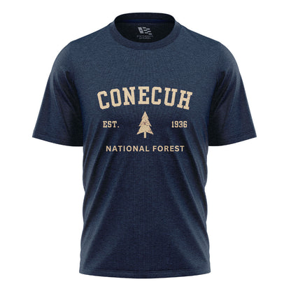 Alabama Conecuh National Forest Pine Est 1936 - Navy flatlay