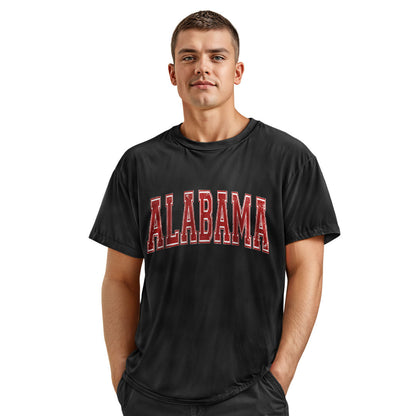 Alabama Crimson Varsity Distressed Arch - Black lifestyle 4