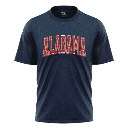 Alabama Crimson Varsity Distressed Arch - Navy flatlay