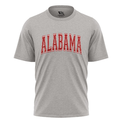 Alabama Crimson Varsity Distressed Arch - Sport Grey flatlay
