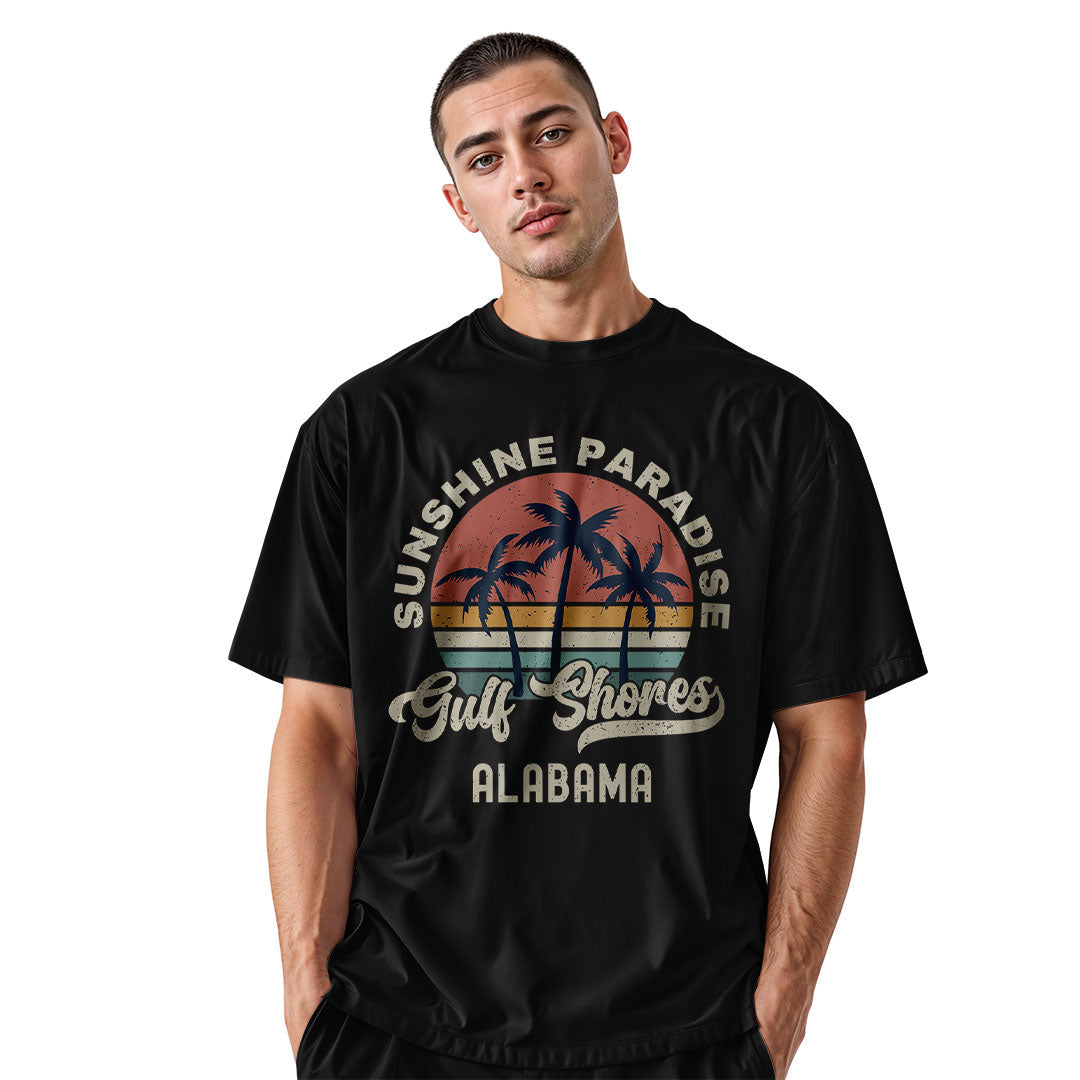 Alabama Gulf Shores Sunshine Paradise Palm - Black lifestyle 2