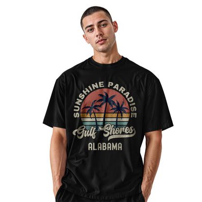 Alabama Gulf Shores Sunshine Paradise Palm - Black lifestyle 2