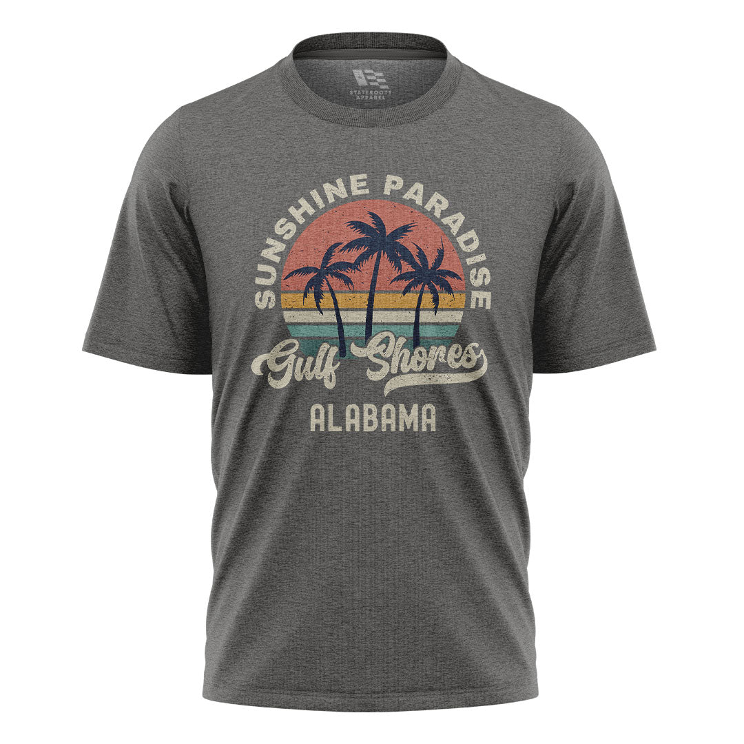 Alabama Gulf Shores Sunshine Paradise Palm - Charcoal flatlay