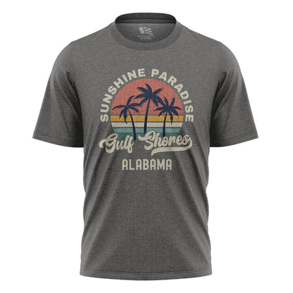 Alabama Gulf Shores Sunshine Paradise Palm - Charcoal flatlay