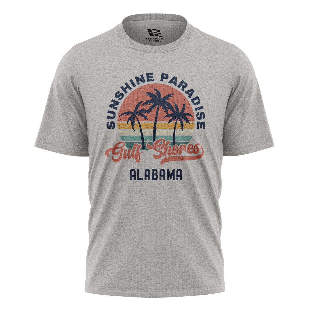 Alabama Gulf Shores Sunshine Paradise Palm - Sport Grey flatlay