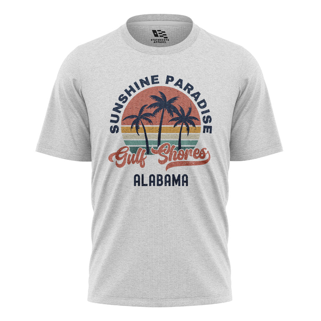 Alabama Gulf Shores Sunshine Paradise Palm - White flatlay