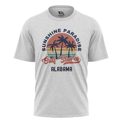 Alabama Gulf Shores Sunshine Paradise Palm - White flatlay