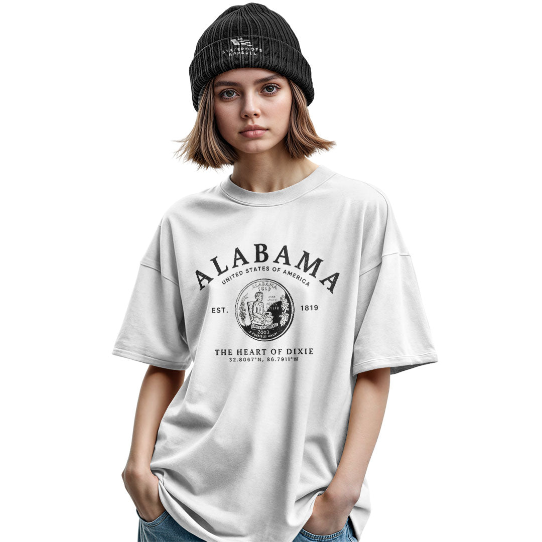 Alabama Heart Of Dixie State Seal Coordinates - White lifestyle 2