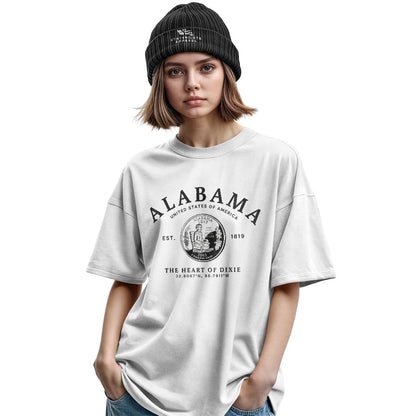 Alabama Heart Of Dixie State Seal Coordinates - White lifestyle 2