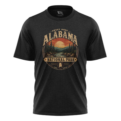 Alabama Sweet Home National Park Sunset River - Black flatlay