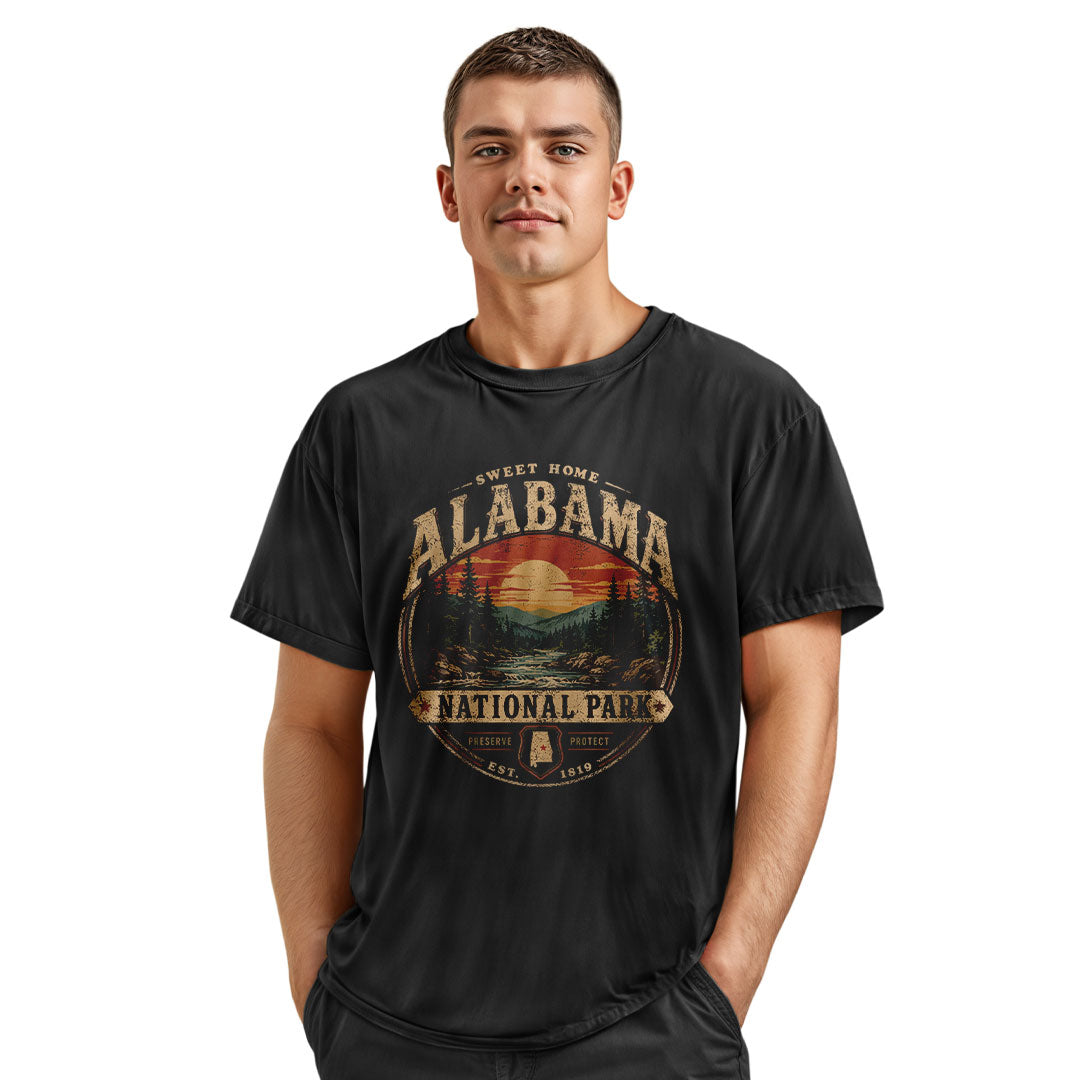 Alabama Sweet Home National Park Sunset River - Black lifestyle 4