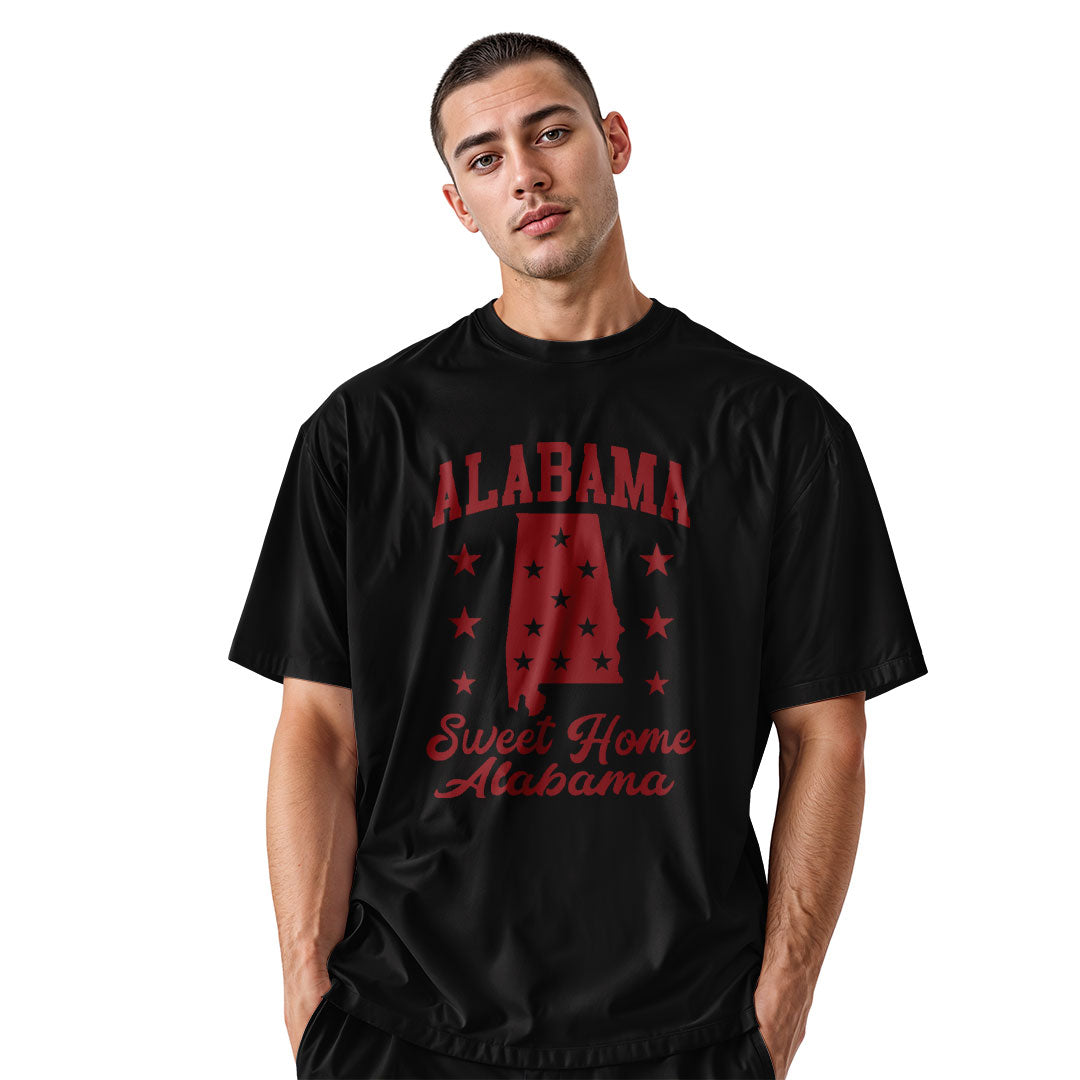 Alabama Sweet Home State Silhouette Stars - Black lifestyle 2