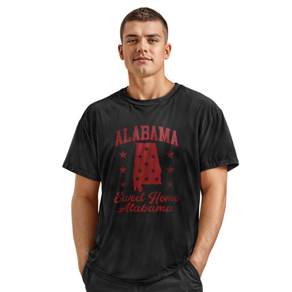 Alabama Sweet Home State Silhouette Stars - Black lifestyle 4