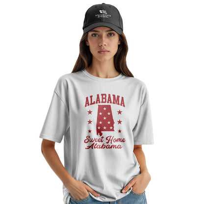 Alabama Sweet Home State Silhouette Stars - White lifestyle 3