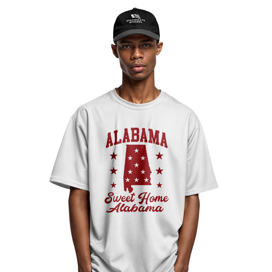 Alabama Sweet Home State Silhouette Stars - White lifestyle 4