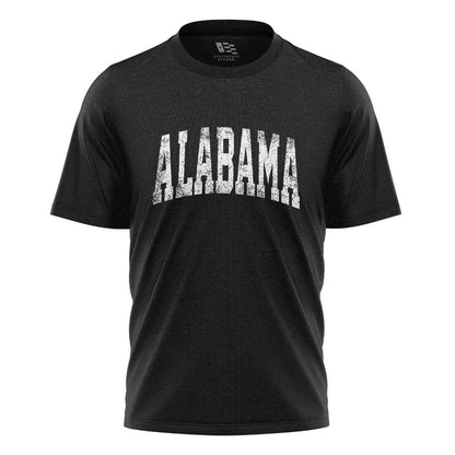 Alabama Varsity Arch Distressed - Black flatlay