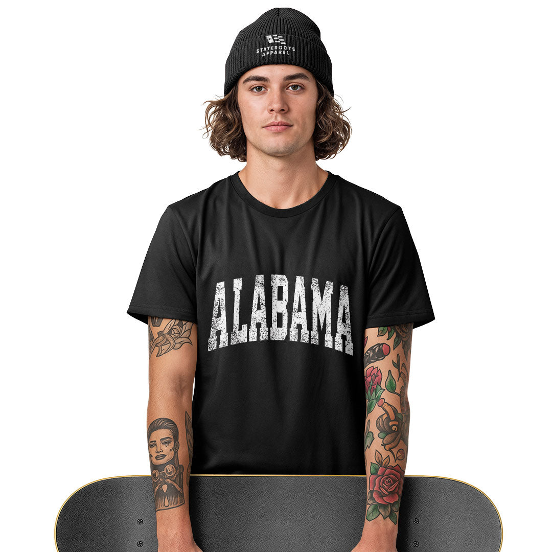 Alabama Varsity Arch Distressed - Black lifestyle 3