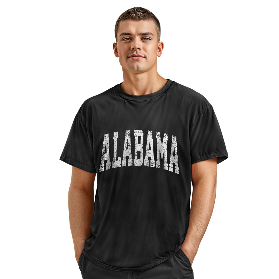 Alabama Varsity Arch Distressed - Black lifestyle 4