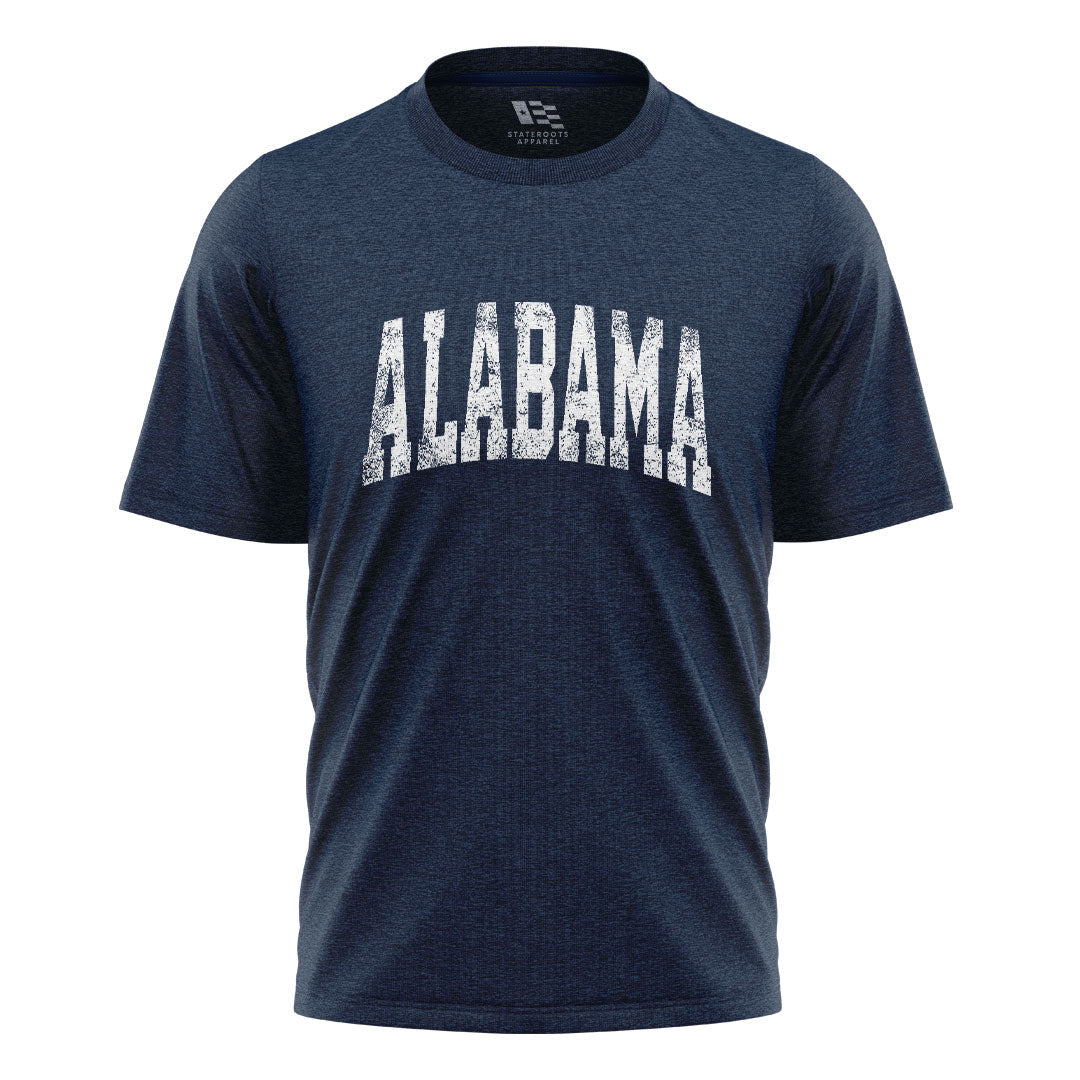 Alabama Varsity Arch Distressed - Navy flatlay